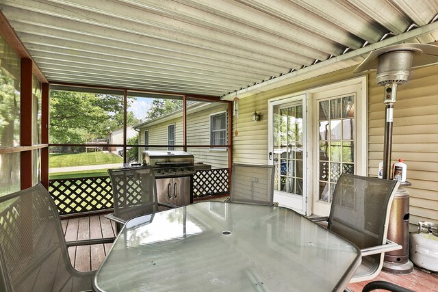 400 Aspen Dr, Lawrenceburg, KY 40342 - sunroom / solarium with outdoor dining space