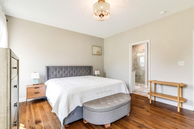 109 Palumbo Pl, Georgetown, KY 40324 - bedroom featuring hardwood / wood-style floors, baseboards, and connected bathroom
