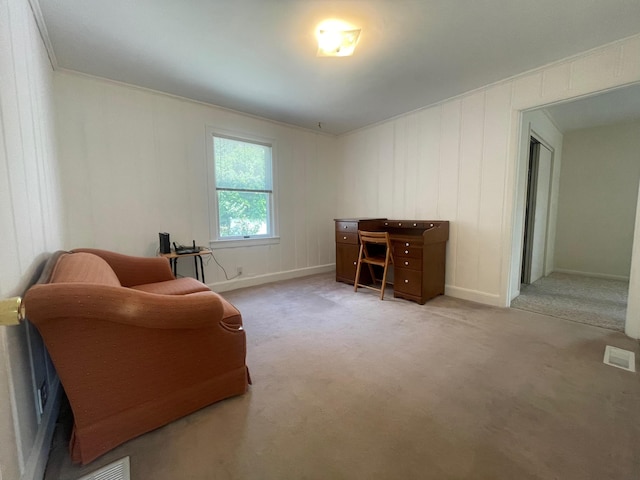 411 Ohara Dr, Danville, KY 40422 - sitting room featuring light carpet and crown molding
