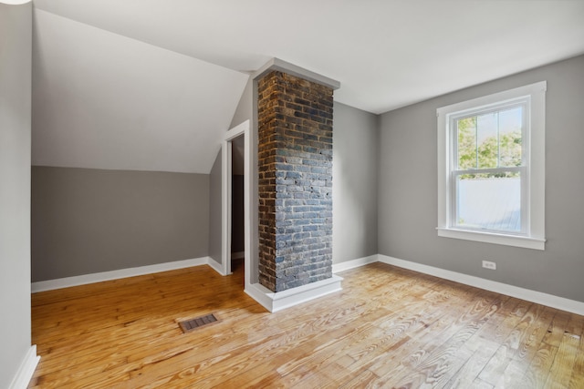 611 Old Shakertown Rd, Danville, KY 40422 - additional living space featuring wood finished floors, lofted ceiling, and baseboards