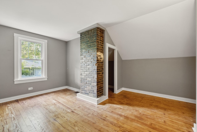 611 Old Shakertown Rd, Danville, KY 40422 - bonus room featuring wood finished floors, vaulted ceiling, and baseboards