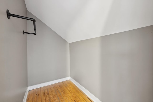 611 Old Shakertown Rd, Danville, KY 40422 - interior space with vaulted ceiling and light wood-style flooring