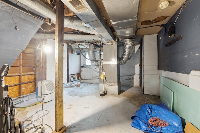 611 Old Shakertown Rd, Danville, KY 40422 - unfinished below grade area with heating unit