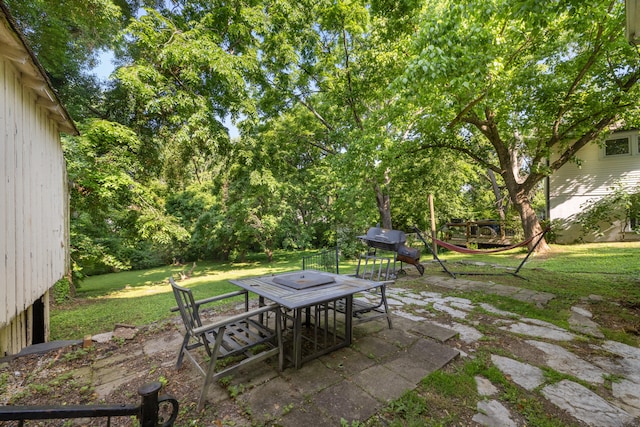 611 Old Shakertown Rd, Danville, KY 40422 - view of patio / terrace featuring outdoor dining area and area for grilling