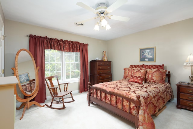 202 Thoroughbred Ln, Nicholasville, KY 40356 - bedroom with light colored carpet and ceiling fan