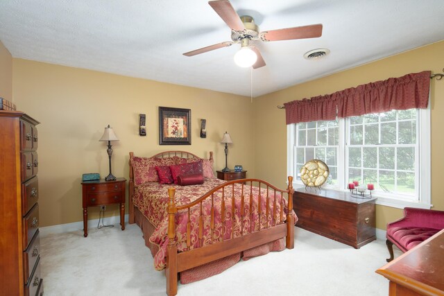 202 Thoroughbred Ln, Nicholasville, KY 40356 - bedroom with light carpet, baseboards, and ceiling fan