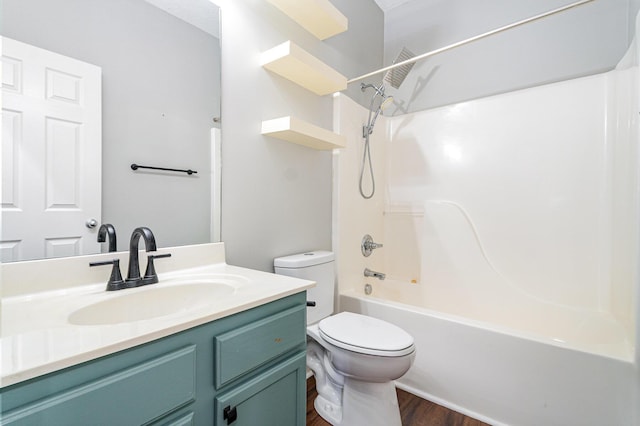 110 Seth Way, Georgetown, KY 40324 - full bathroom featuring toilet, wood finished floors, vanity, and shower / tub combination