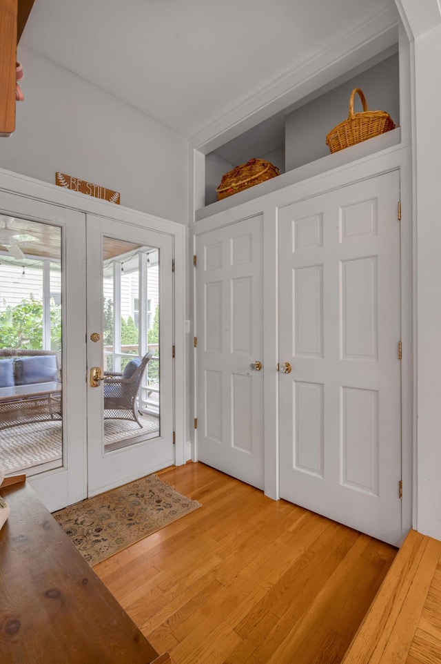 406 Dudley Rd, Lexington, KY 40502 - entryway with french doors and light wood finished floors