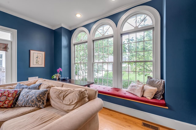 406 Dudley Rd, Lexington, KY 40502 - bedroom featuring crown molding, wood finished floors, recessed lighting, and baseboards