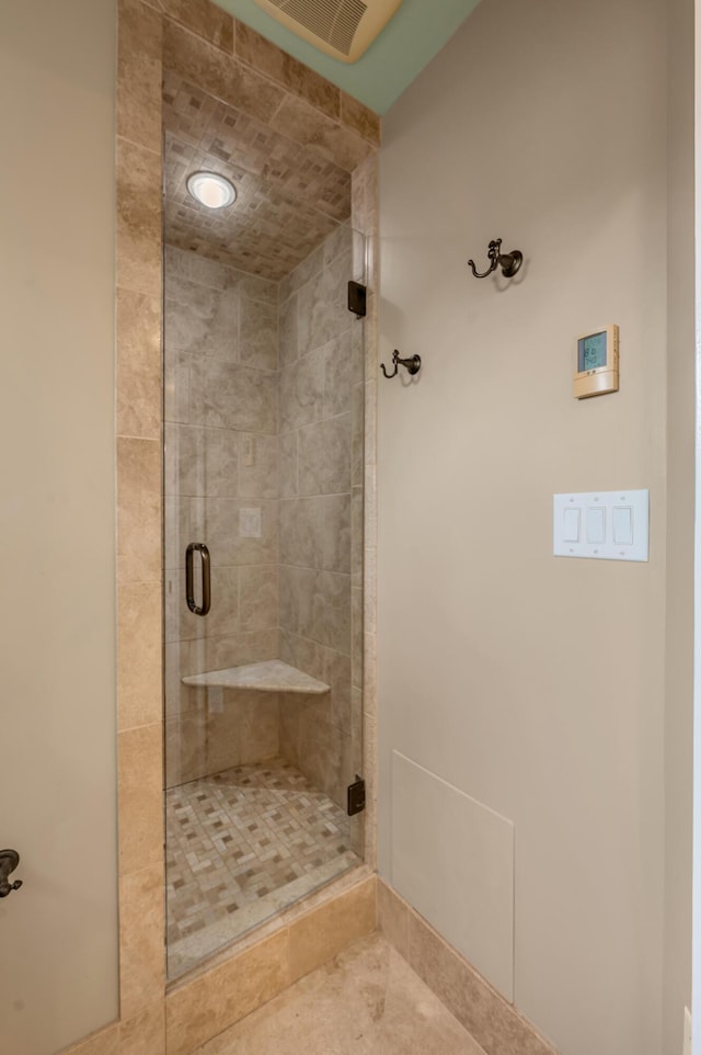406 Dudley Rd, Lexington, KY 40502 - bathroom featuring a stall shower and tile patterned flooring