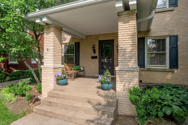 406 Dudley Rd, Lexington, KY 40502 - property entrance featuring a porch and brick siding