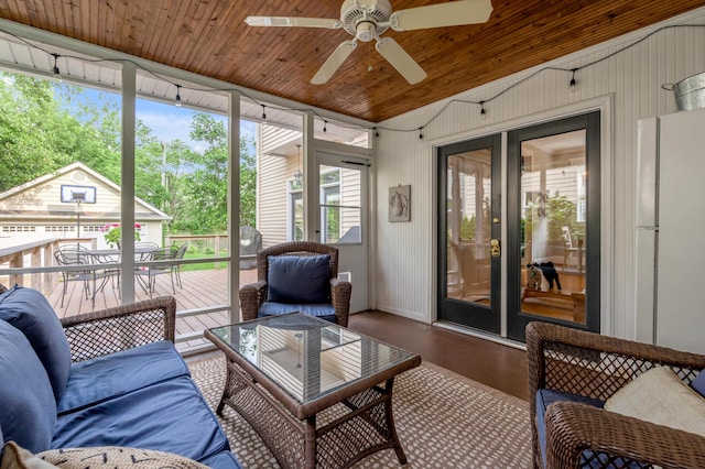 406 Dudley Rd, Lexington, KY 40502 - sunroom / solarium with ceiling fan