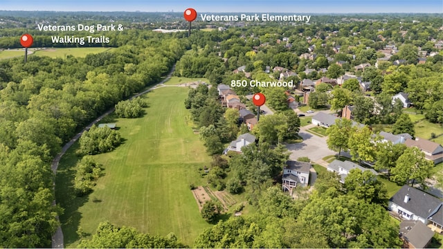 850 Charwood Dr, Lexington, KY 40515 - aerial view of property's location with nearby suburban area
