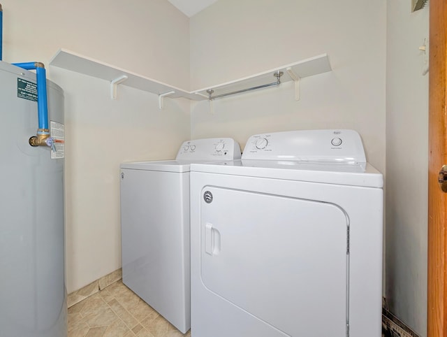 227 Mimosa Ave, Somerset, KY 42503 - laundry area featuring water heater and washing machine and dryer