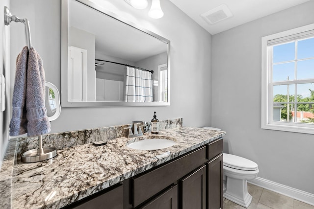 103 Snap Hook Ct, Georgetown, KY 40324 - full bath with healthy amount of natural light, vanity, toilet, and tile patterned flooring