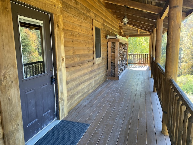 431 Harold Luke Rd, Campton, KY 41301 - view of wooden terrace
