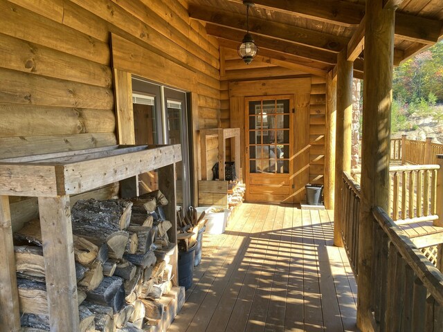 431 Harold Luke Rd, Campton, KY 41301 - view of wooden deck