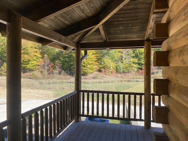 431 Harold Luke Rd, Campton, KY 41301 - view of wooden terrace
