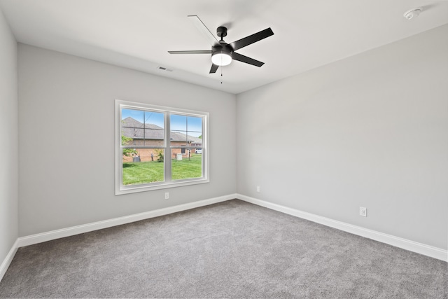 1038 Tamworth Ln, Frankfort, KY 40601 - carpeted empty room with baseboards and ceiling fan