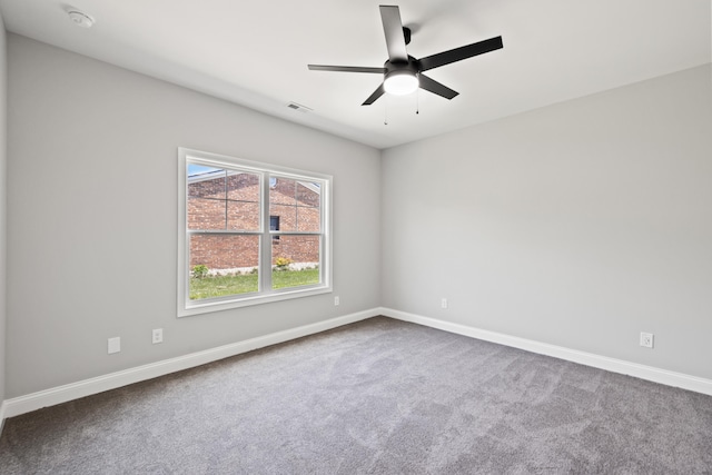 1038 Tamworth Ln, Frankfort, KY 40601 - empty room with carpet flooring, baseboards, a ceiling fan, and a smoke detector