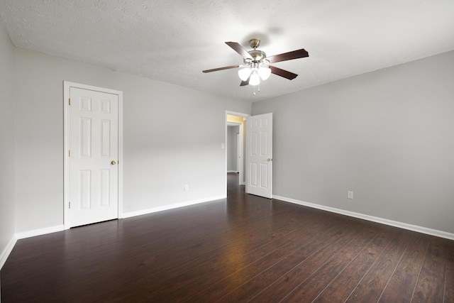 966 Jairus Dr, Lexington, KY 40515 - spare room with ceiling fan, dark wood-type flooring, and baseboards