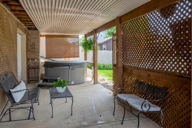 208 Westmoreland Ct, Georgetown, KY 40324 - view of patio / terrace featuring a hot tub