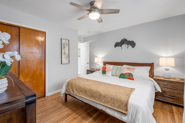 1626 Raleigh Rd, Lexington, KY 40505 - bedroom featuring light wood finished floors and a ceiling fan