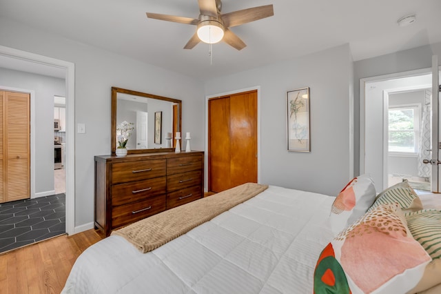 1626 Raleigh Rd, Lexington, KY 40505 - bedroom with wood finished floors and ceiling fan