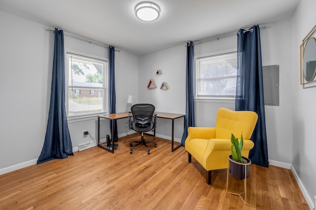 1626 Raleigh Rd, Lexington, KY 40505 - office space with light wood-type flooring and electric panel