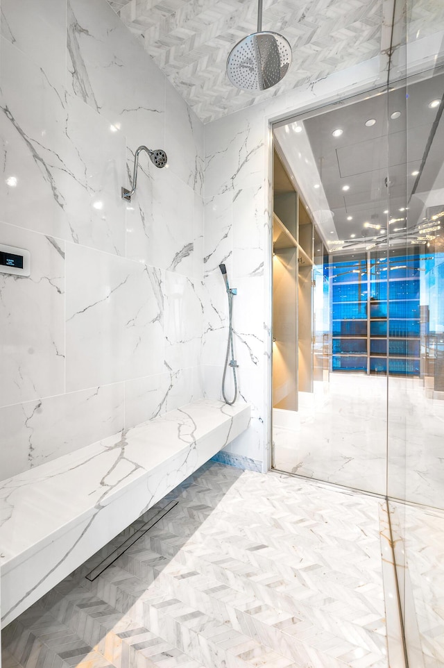103 S Limestone St Unit 1150, Lexington, KY 40507 - full bath featuring a marble finish shower
