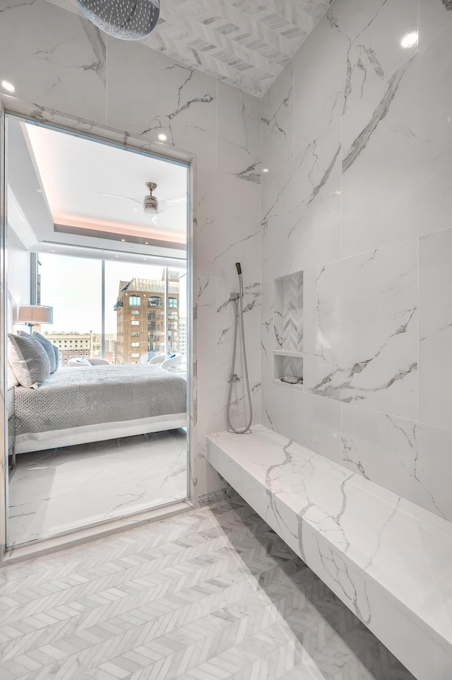 103 S Limestone St Unit 1150, Lexington, KY 40507 - ensuite bathroom with a marble finish shower