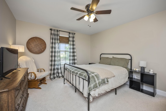 504 Martin Dr, Richmond, KY 40475 - bedroom with carpet flooring, ceiling fan, and baseboards