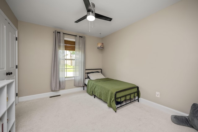 504 Martin Dr, Richmond, KY 40475 - carpeted bedroom with baseboards and ceiling fan