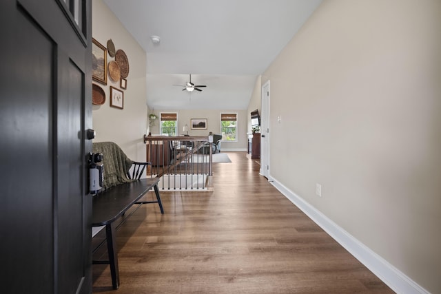 504 Martin Dr, Richmond, KY 40475 - corridor featuring wood finished floors and baseboards