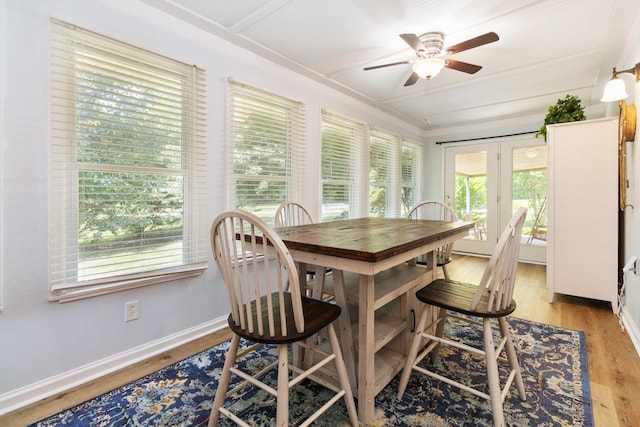21 Vicki St, Nancy, KY 42544 - dining room with ceiling fan, healthy amount of natural light, and baseboards