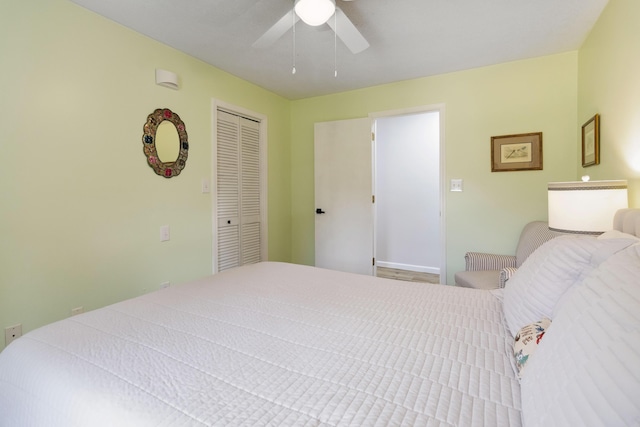 21 Vicki St, Nancy, KY 42544 - bedroom featuring a closet and a ceiling fan
