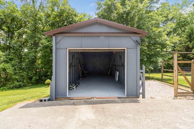 21 Vicki St, Nancy, KY 42544 - view of detached garage