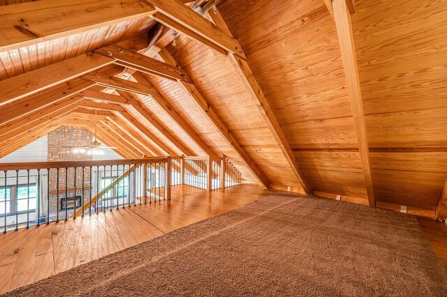 372 Sussex Ln, Nicholasville, KY 40356 - additional living space with lofted ceiling and wood ceiling