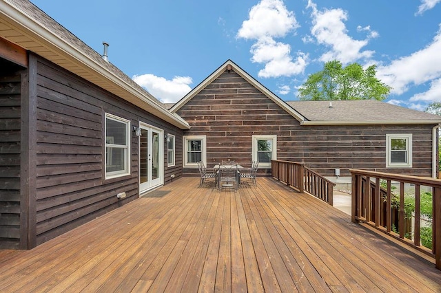 372 Sussex Ln, Nicholasville, KY 40356 - wooden terrace featuring outdoor dining area