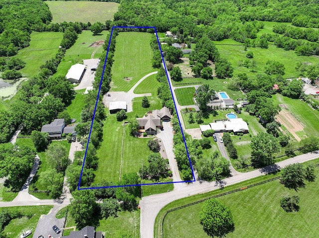 372 Sussex Ln, Nicholasville, KY 40356 - aerial view of property's location featuring property boundaries highlighted