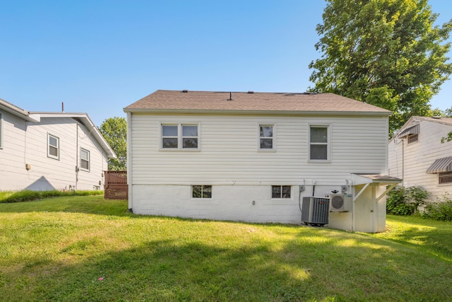 710 E Main St, Danville, KY 40422 - back of property with a yard, central AC, and ac unit