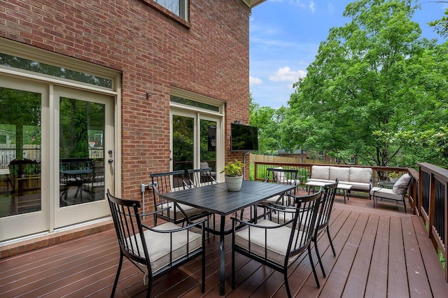 2245 Abbeywood Rd, Lexington, KY 40515 - deck featuring an outdoor hangout area and outdoor dining space