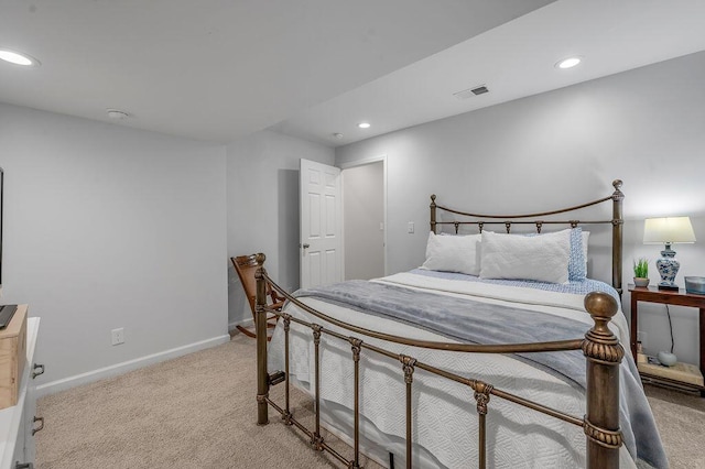 2245 Abbeywood Rd, Lexington, KY 40515 - bedroom with light carpet, baseboards, and recessed lighting