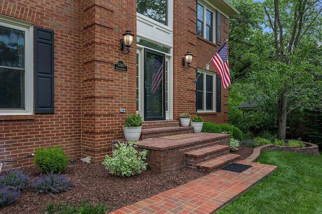 2245 Abbeywood Rd, Lexington, KY 40515 - property entrance featuring brick siding