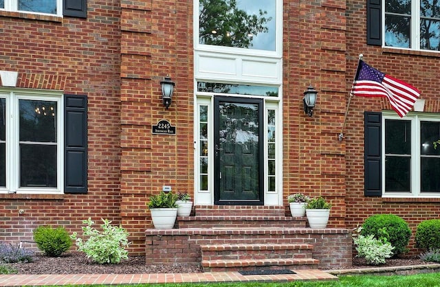 2245 Abbeywood Rd, Lexington, KY 40515 - doorway to property with brick siding