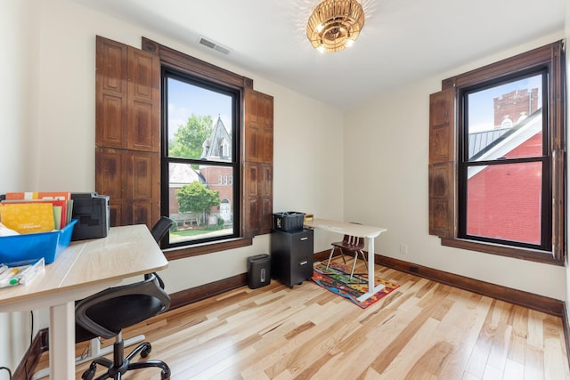 105 E 4th St, Augusta, KY 41002 - home office featuring baseboards and light wood-style flooring