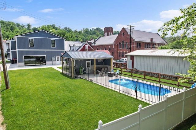 105 E 4th St, Augusta, KY 41002 - view of swimming pool featuring a patio area