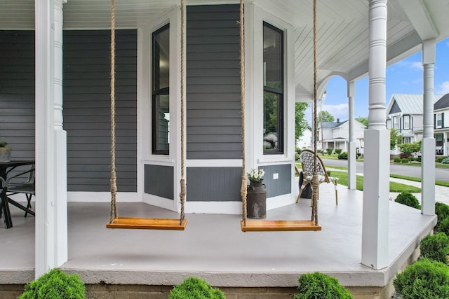 105 E 4th St, Augusta, KY 41002 - porch featuring a residential view