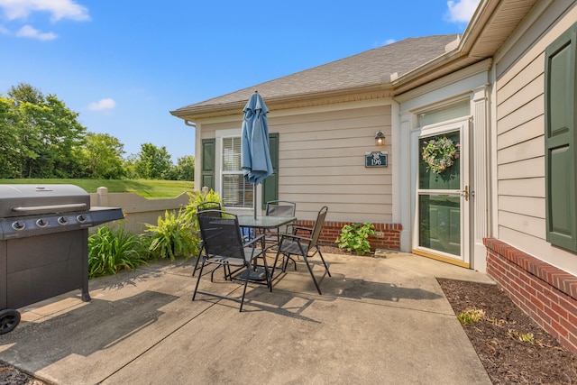 196 Academy Dr, Wilmore, KY 40390 - view of patio / terrace featuring area for grilling and outdoor dining space