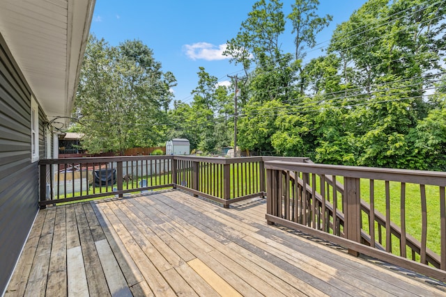 263 S Eagle Creek Dr, Lexington, KY 40515 - deck with view of scattered trees